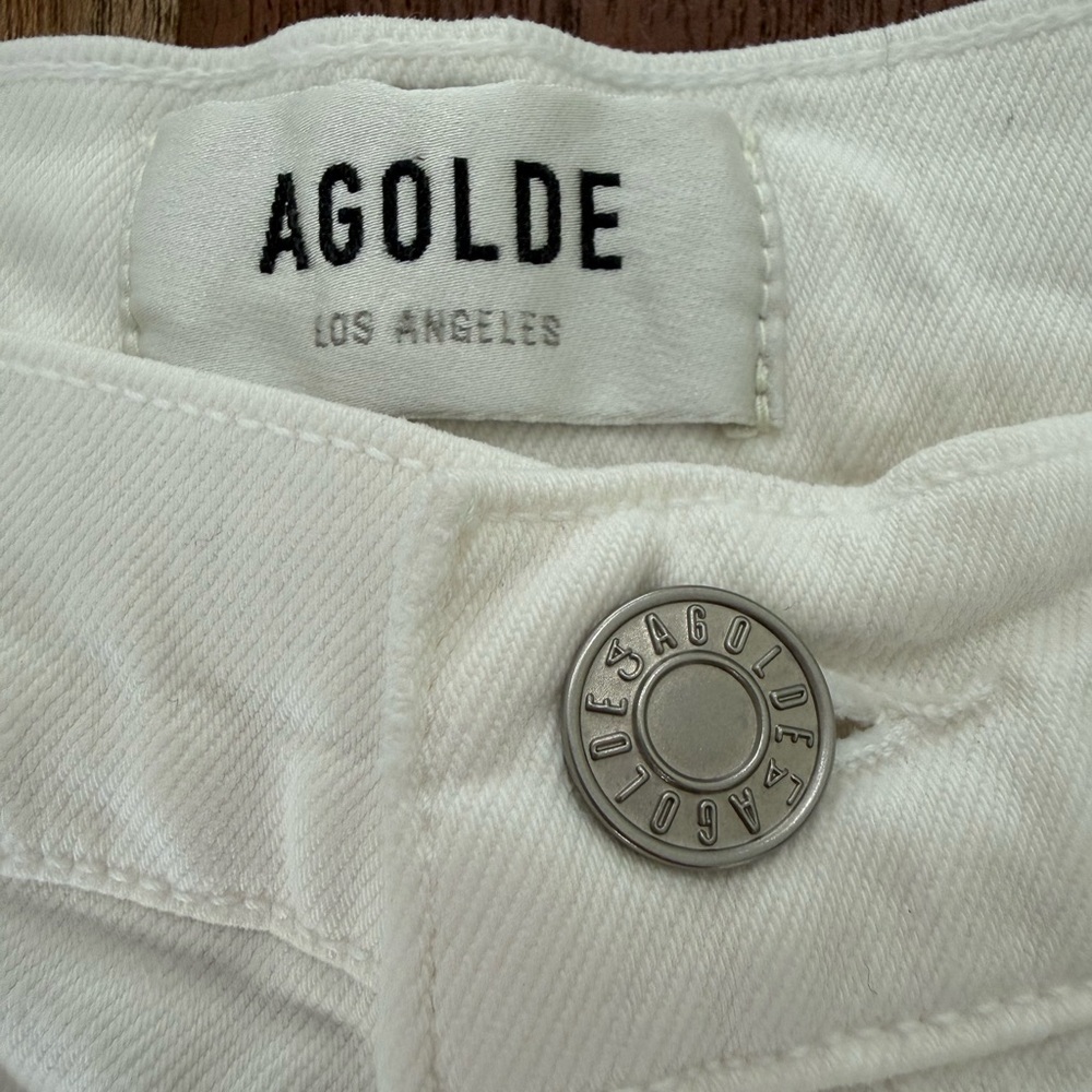 Agolde White Straight Leg Women’s Jeans
